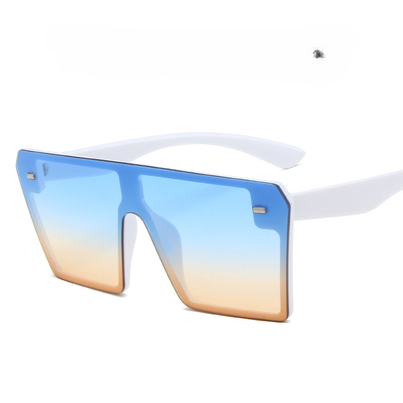 Wholesale PC Rice Nail Square Frame Conjoined Piece Sunglasses